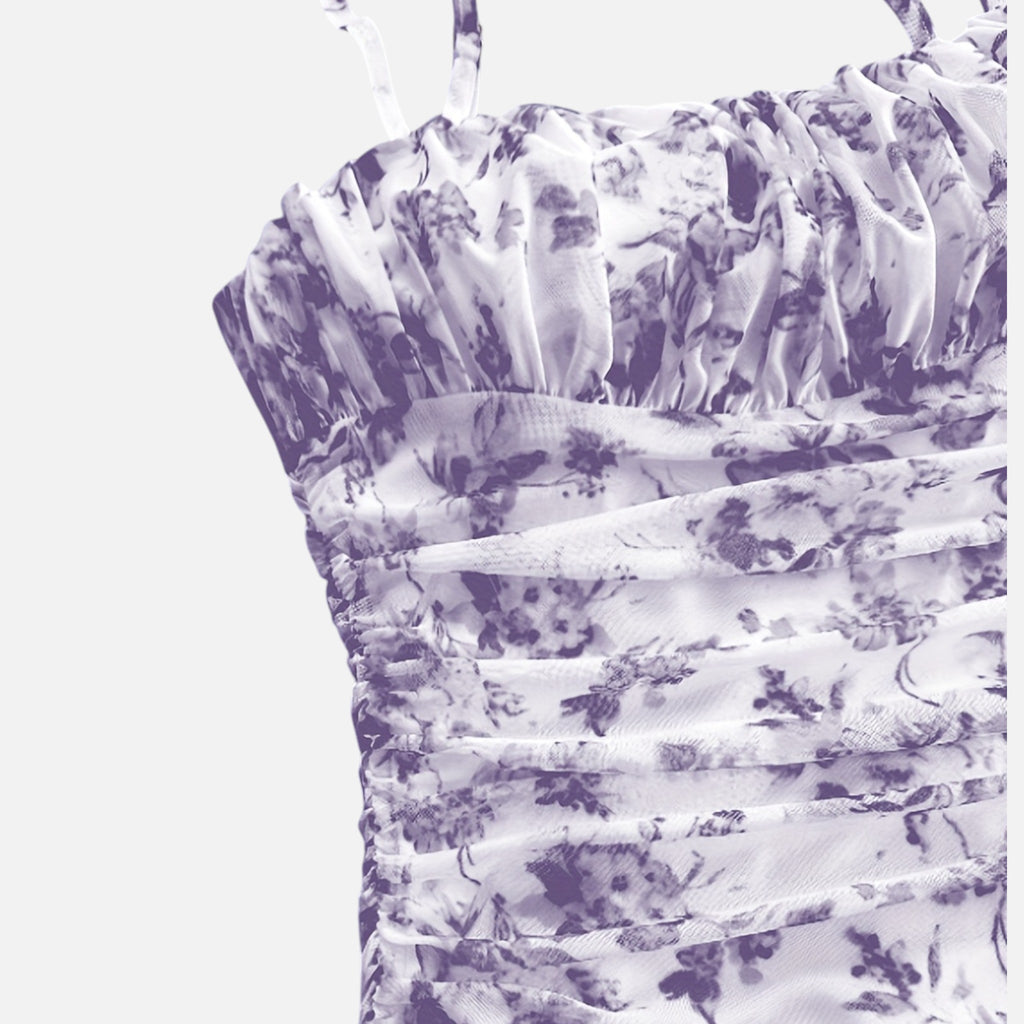 Montavero | Robe Femme Col Halter – Élégance Florale Toutes Saisons
