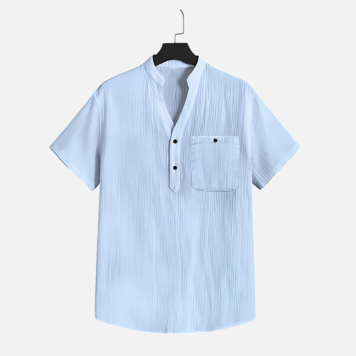 Montavero | Chemise Homme Été – Style Minimaliste Col Ouvert