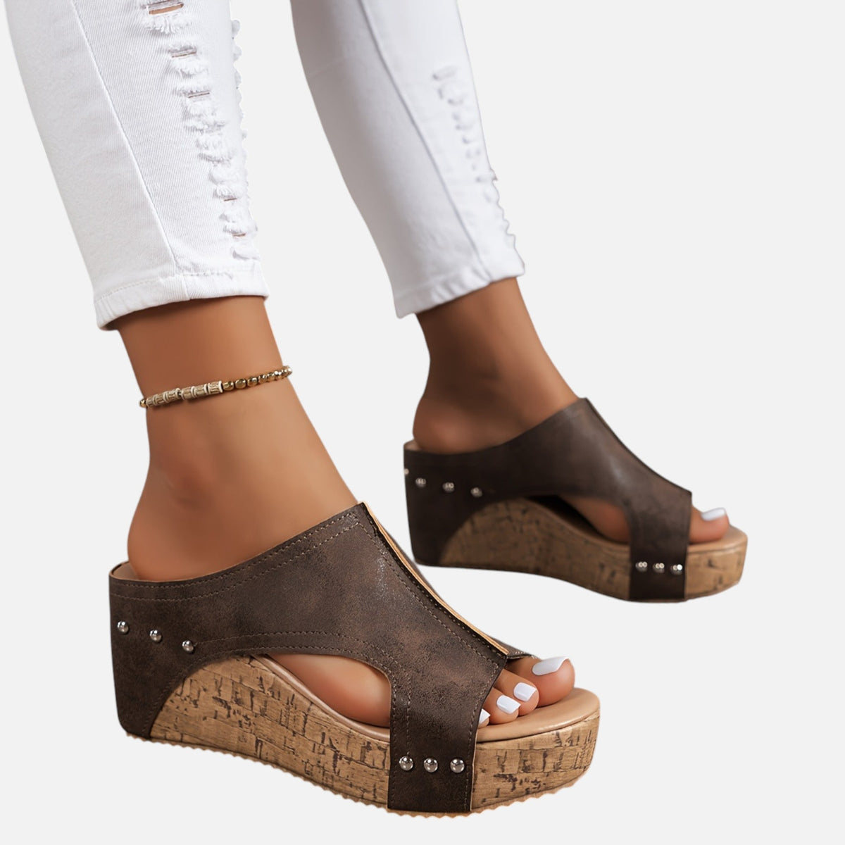 Montavero | Sandales Compensées Femme – Style Rétro Élégant