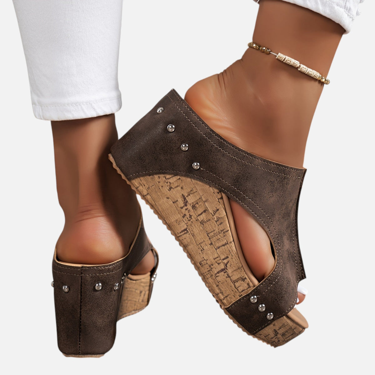 Montavero | Sandales Compensées Femme – Style Rétro Élégant