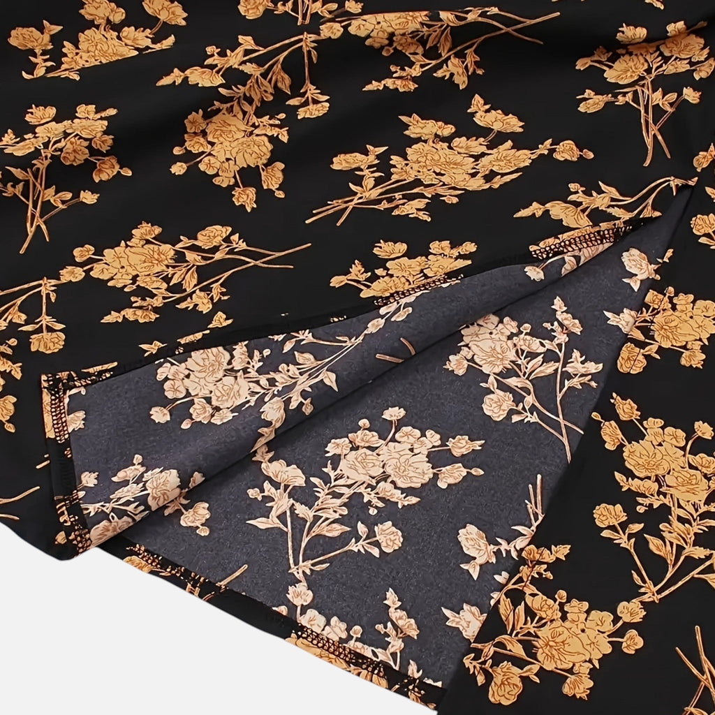Montavero | Robe Femme Bustier Cœur – Imprimé Floral Élégant