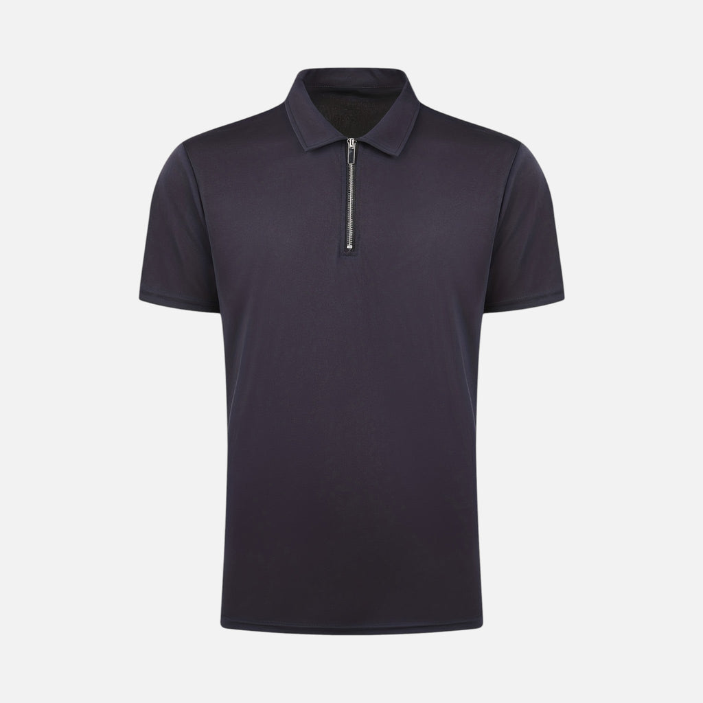 Montavero | Chemise Homme Manches Courtes – Style Col Zippé Raffiné