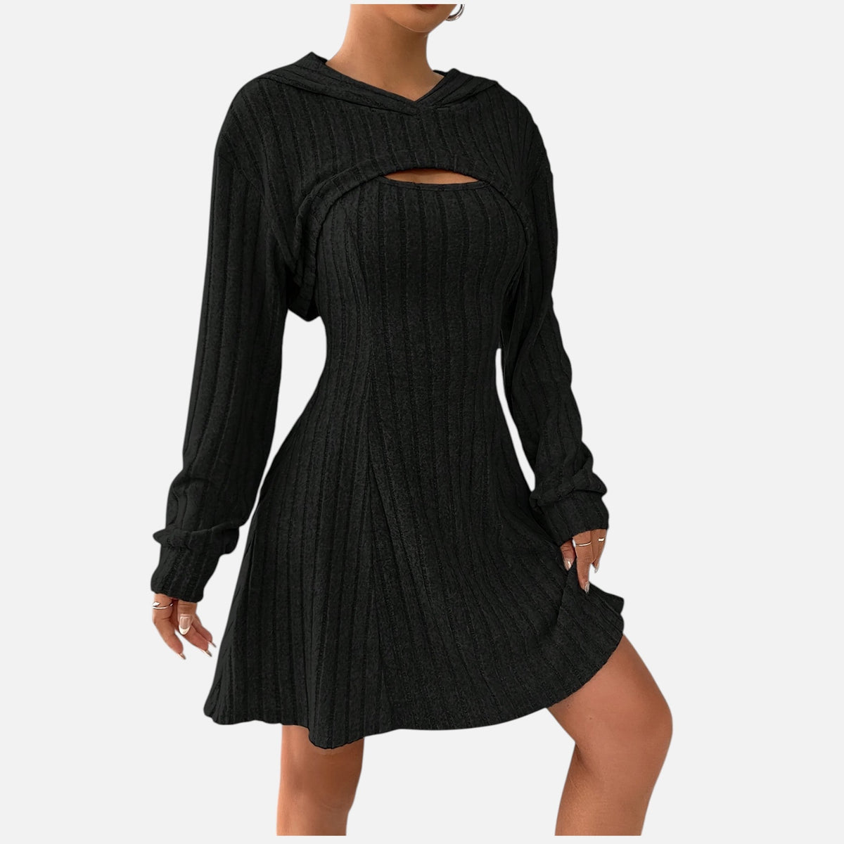 Montavero | Ensemble Robe Femme – Style Maille Côtelée Élégante