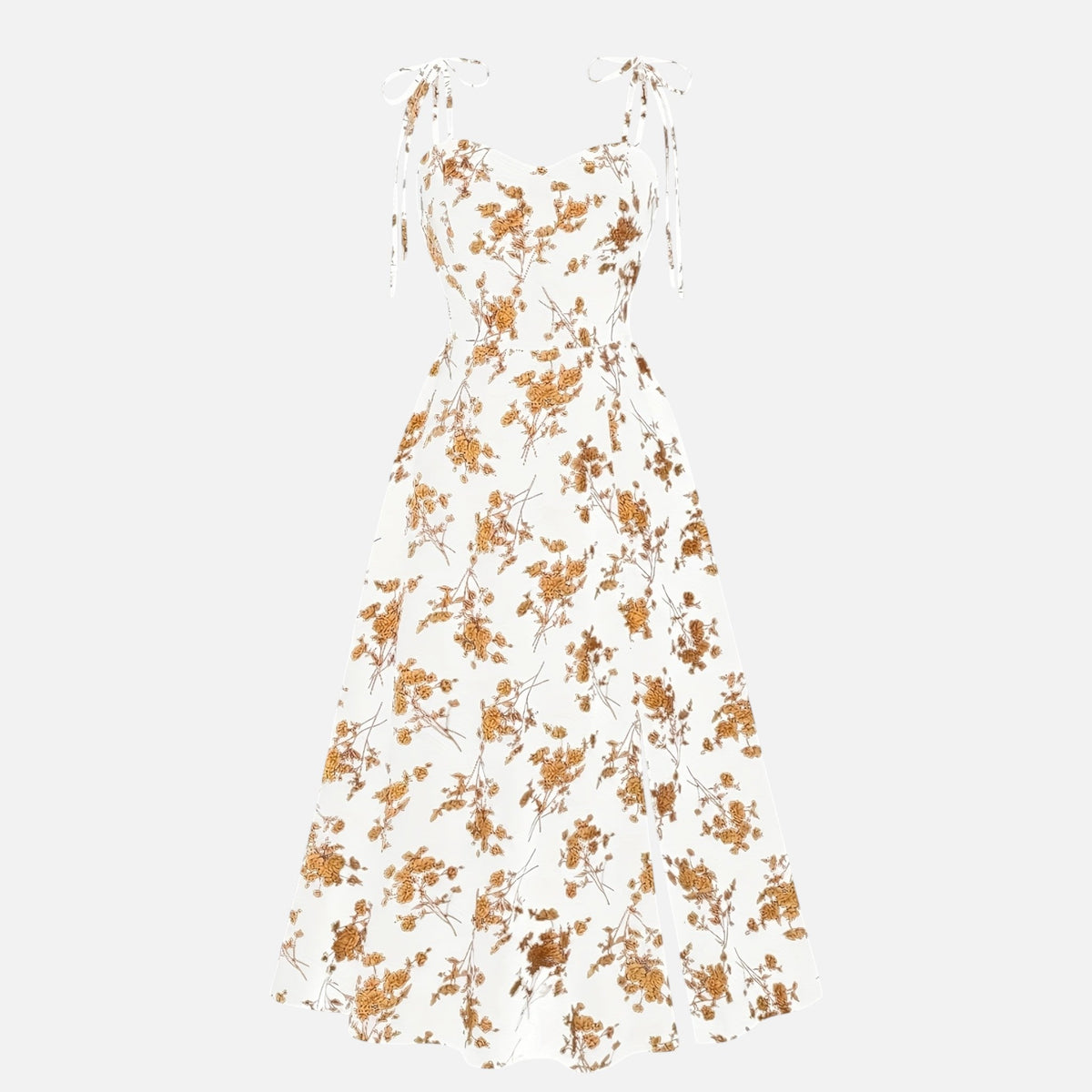 Montavero | Robe Femme Bustier Cœur – Imprimé Floral Élégant