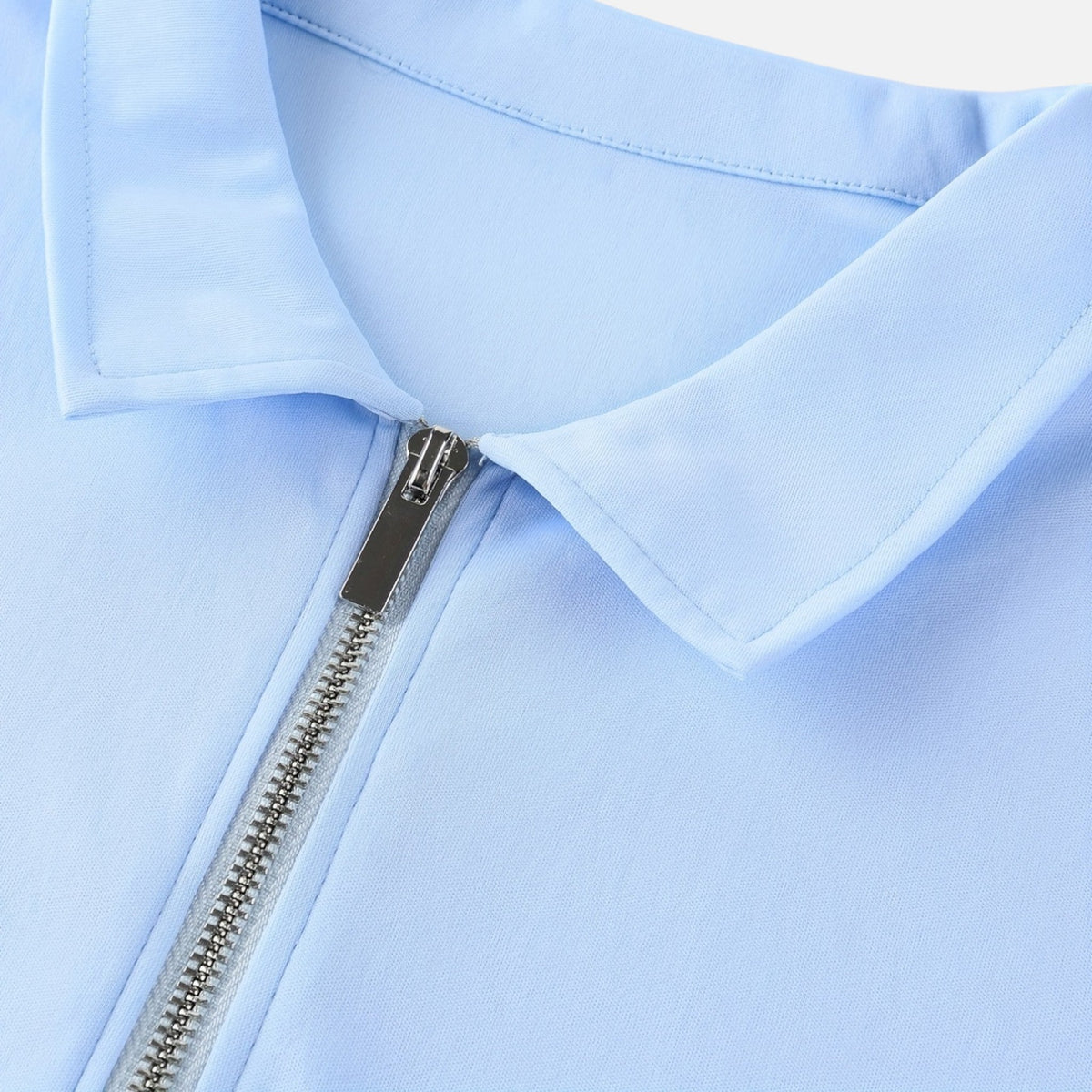 Montavero | Chemise Homme Manches Courtes – Style Col Zippé Raffiné