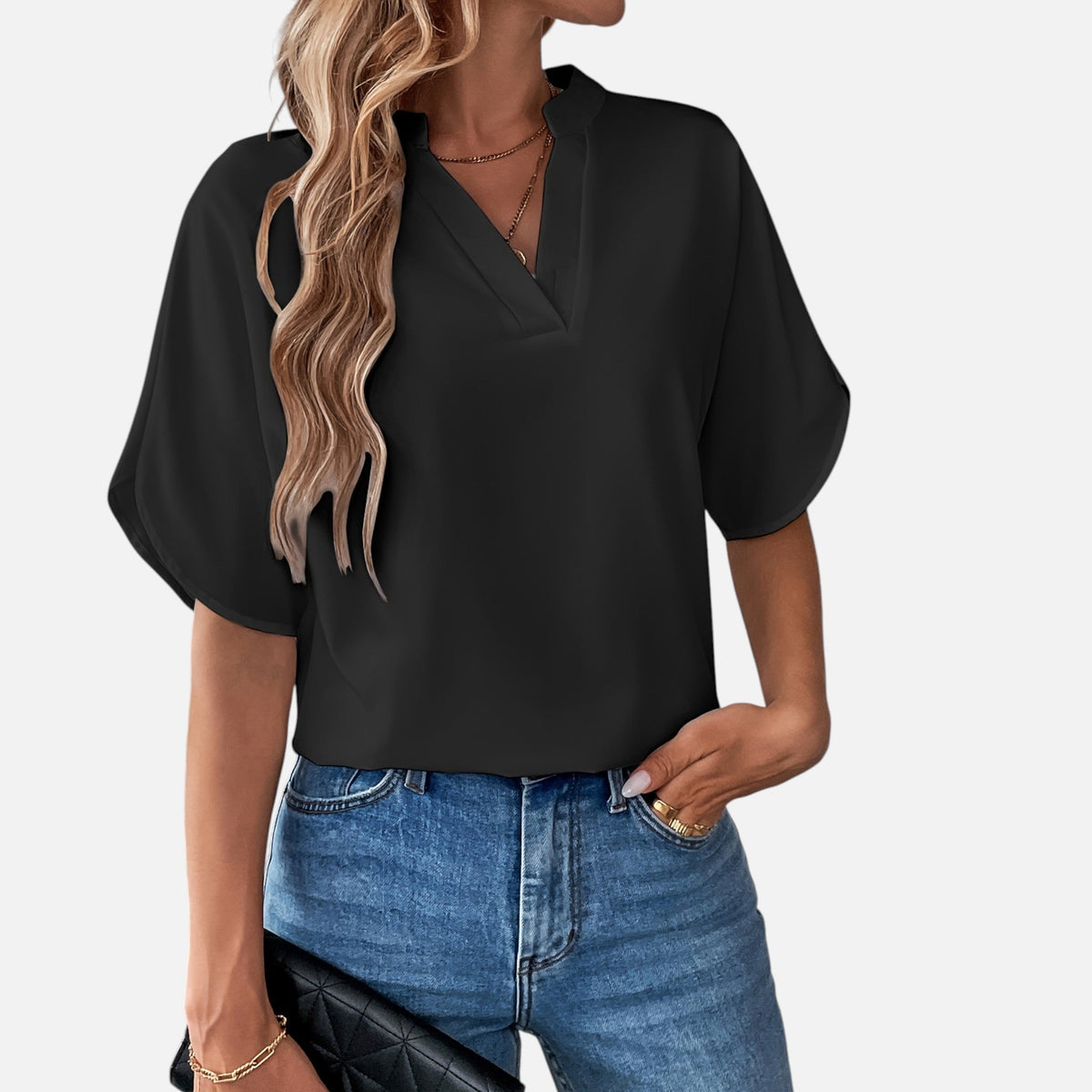 Montavero | Chemise Femme Manches Courtes – Élégance Minimaliste