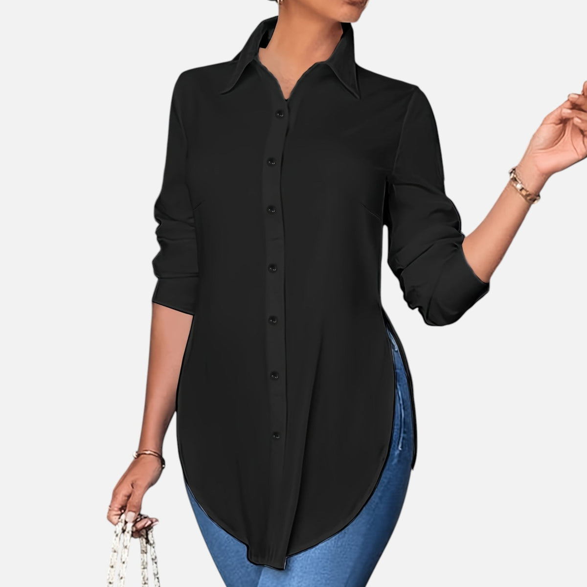 Montavero | Blouse Femme Boutonnée – Élégance Professionnelle Raffinée