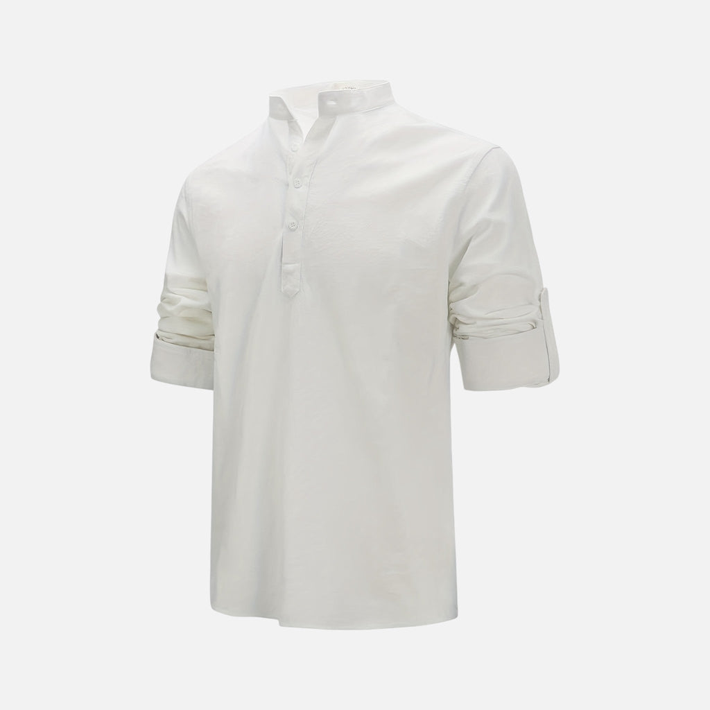 Montavero | Chemise Homme Manches Longues – Style Lin Coton Mélangé