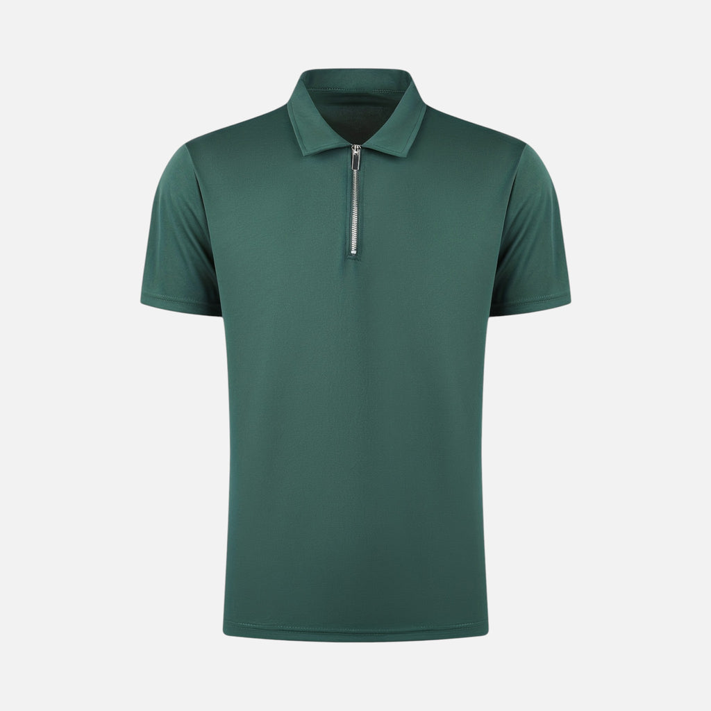 Montavero | Chemise Homme Manches Courtes – Style Col Zippé Raffiné