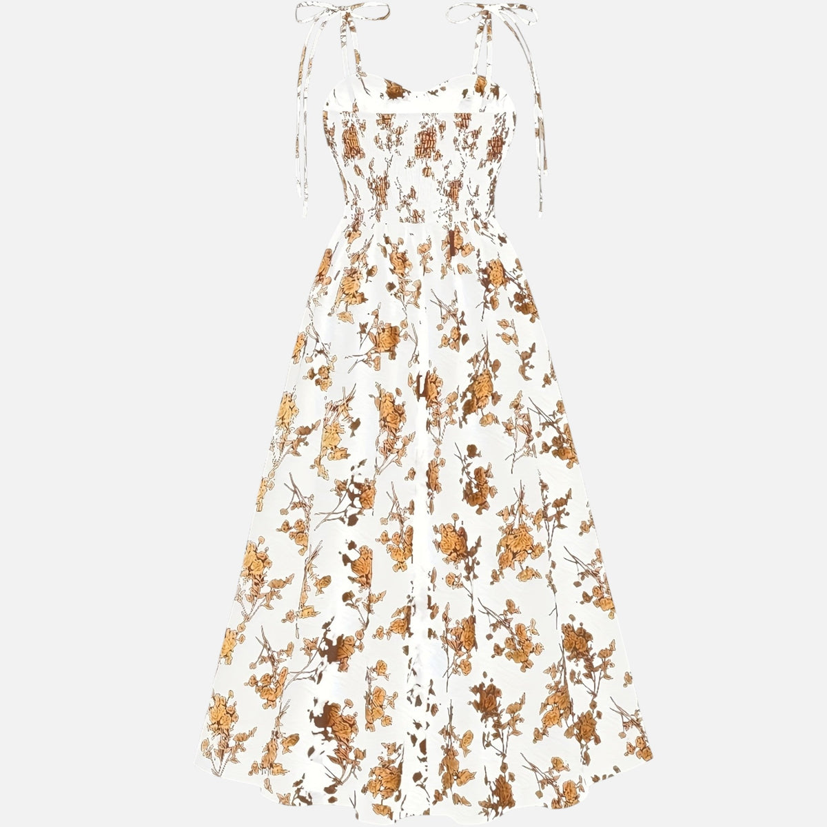 Montavero | Robe Femme Bustier Cœur – Imprimé Floral Élégant