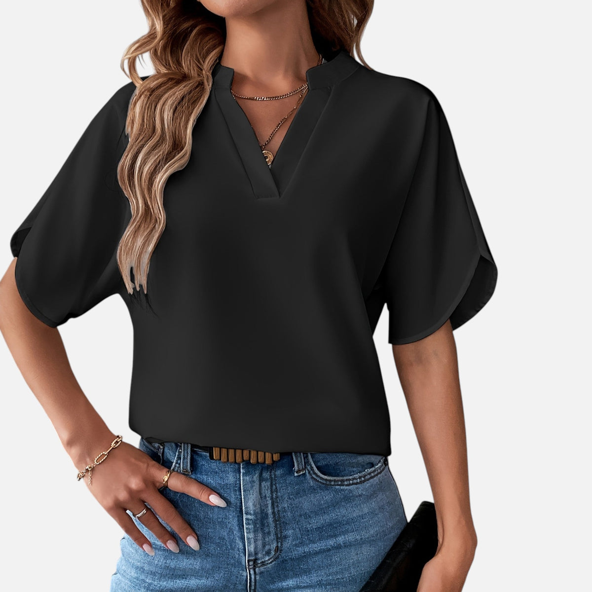 Montavero | Chemise Femme Manches Courtes – Élégance Minimaliste