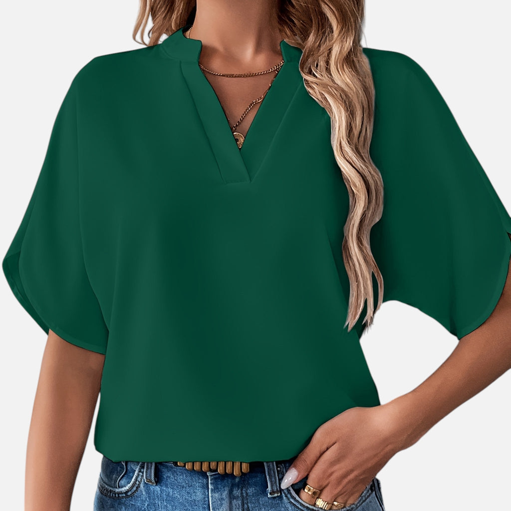 Montavero | Chemise Femme Manches Courtes – Élégance Minimaliste