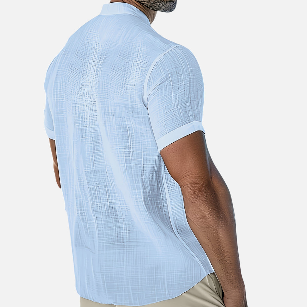 Montavero | Chemise Homme Été – Style Minimaliste Col Ouvert