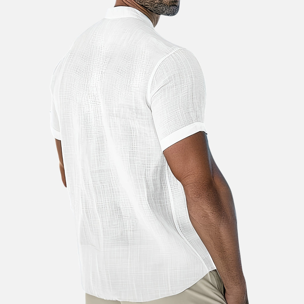 Montavero | Chemise Homme Été – Style Minimaliste Col Ouvert