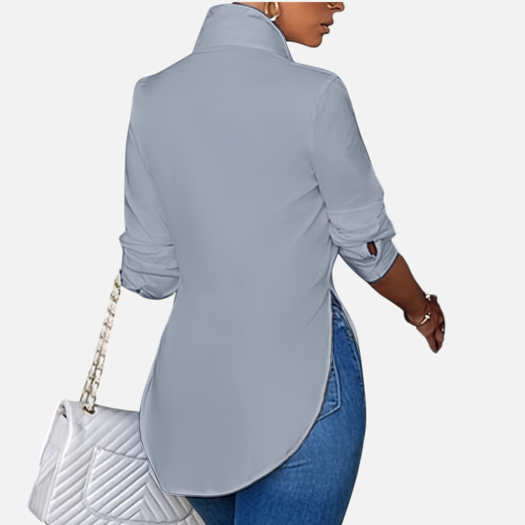 Montavero | Blouse Femme Boutonnée – Élégance Professionnelle Raffinée