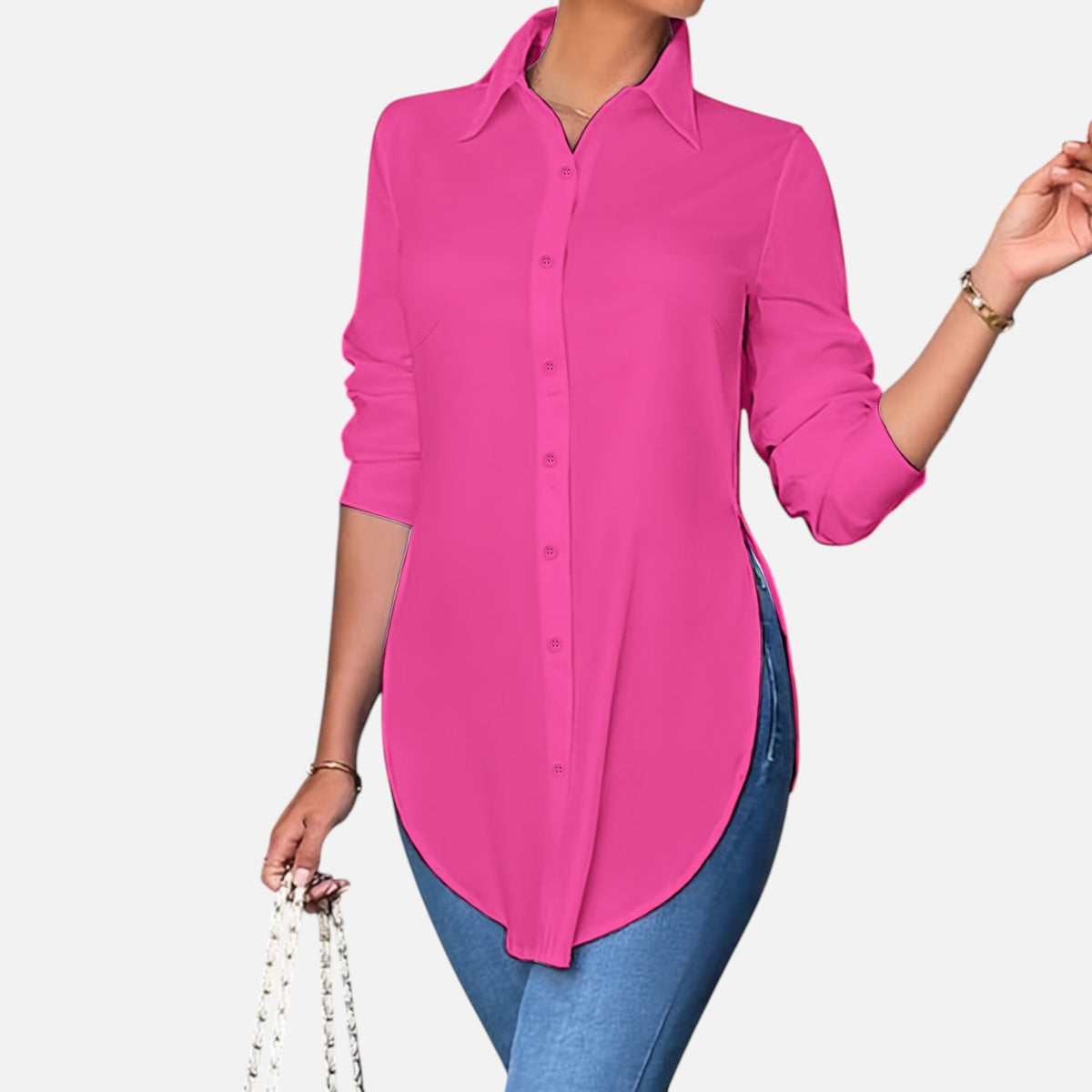 Montavero | Blouse Femme Boutonnée – Élégance Professionnelle Raffinée