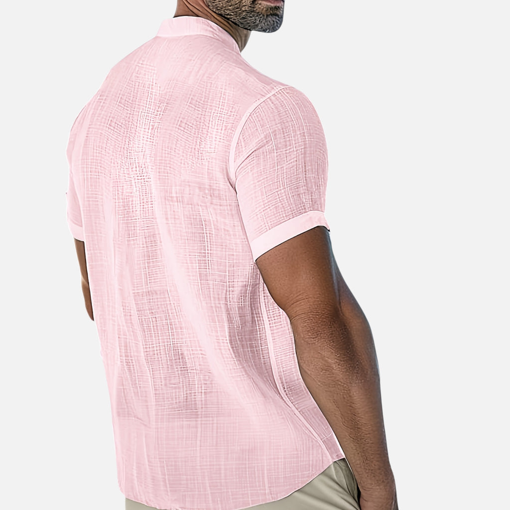 Montavero | Chemise Homme Été – Style Minimaliste Col Ouvert