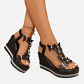 Montavero | Sandales Compensées Femme – Détail Papillon Élégant