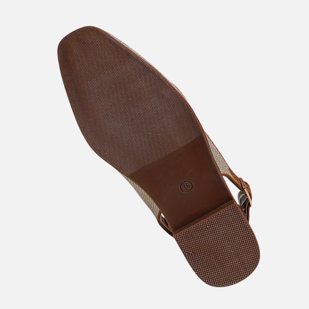 Montavero | Sandales Femme Plates – Détail Métallique Raffiné