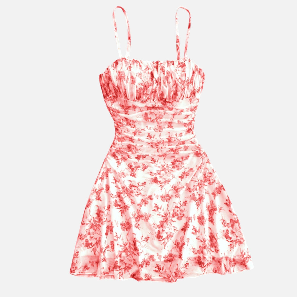 Montavero | Robe Femme Col Halter – Élégance Florale Toutes Saisons