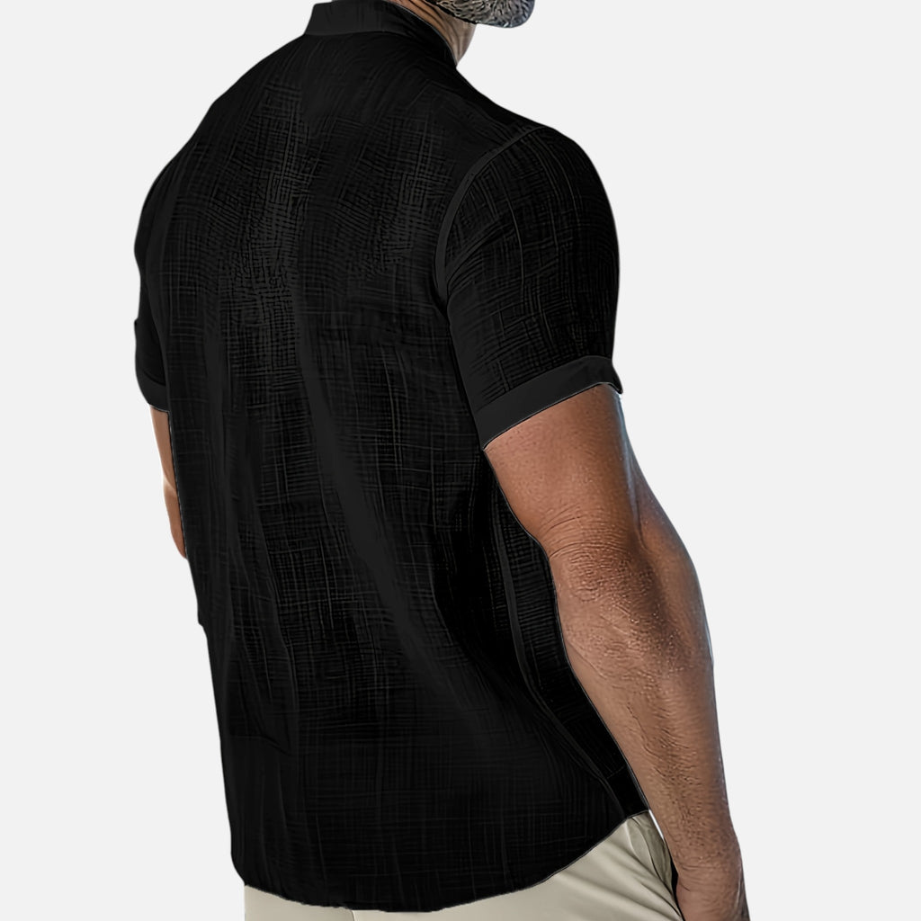 Montavero | Chemise Homme Été – Style Minimaliste Col Ouvert