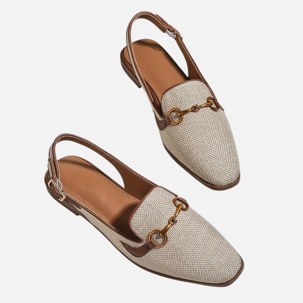 Montavero | Sandales Femme Plates – Détail Métallique Raffiné