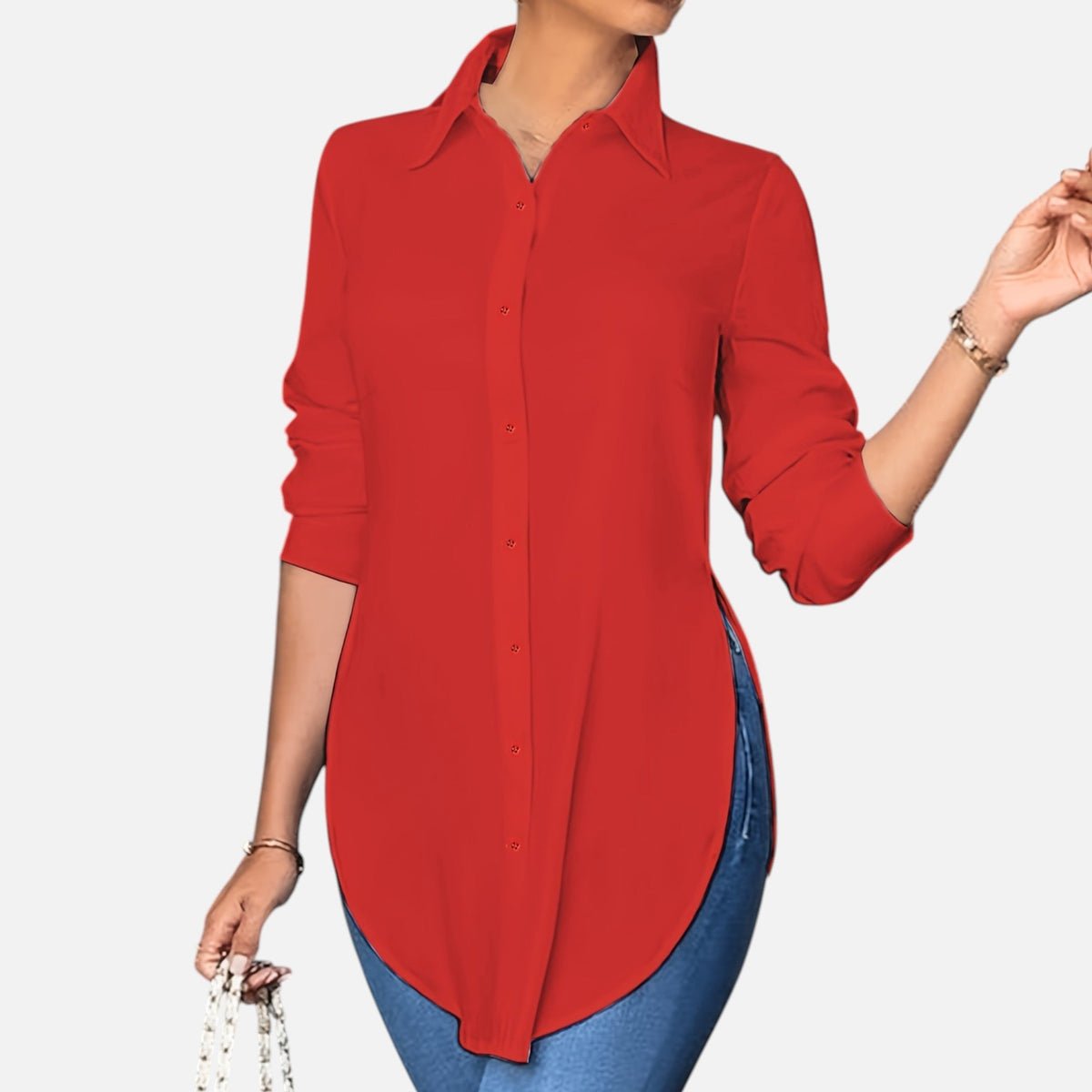 Montavero | Blouse Femme Boutonnée – Élégance Professionnelle Raffinée