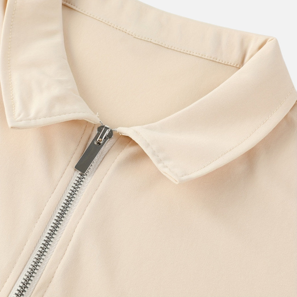 Montavero | Chemise Homme Manches Courtes – Style Col Zippé Raffiné