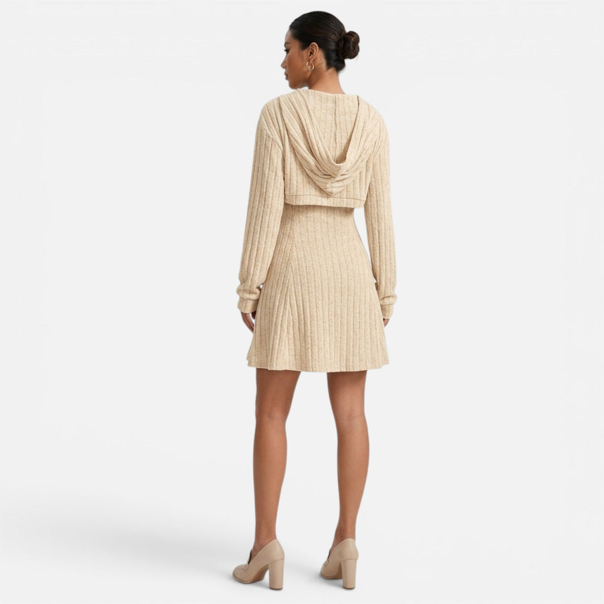 Montavero | Ensemble Robe Femme – Style Maille Côtelée Élégante