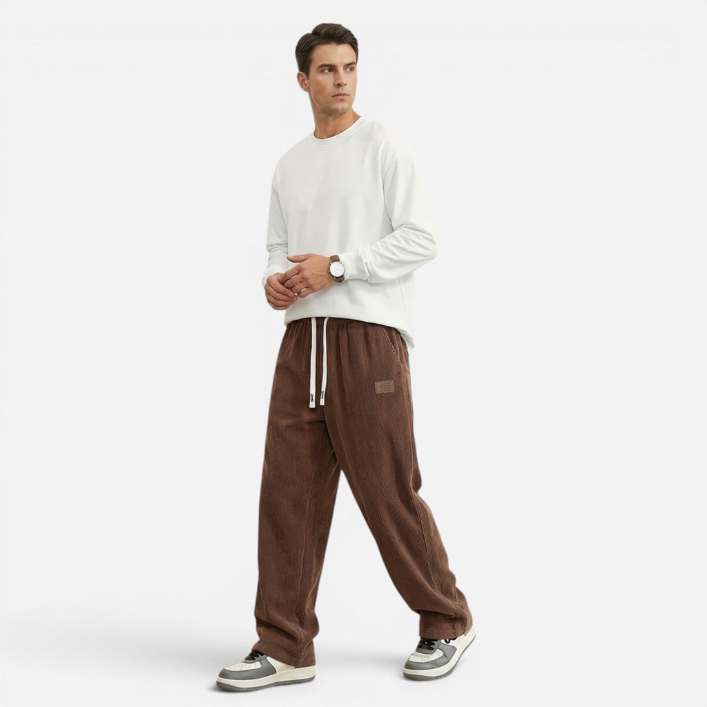 Montavero | Pantalon Homme Velours Côtelé – Style Rétro Élégant