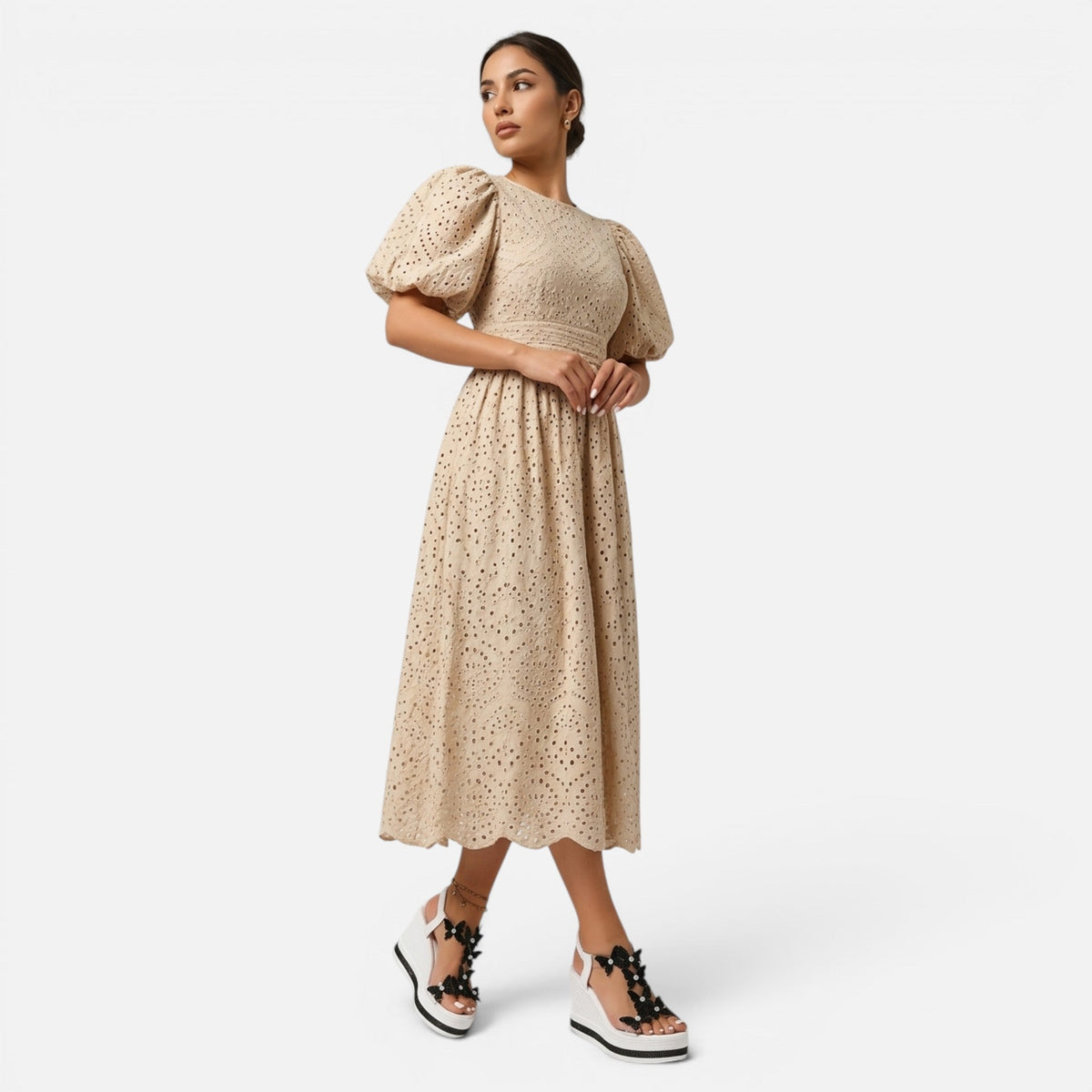 Montavero | Sandales Compensées Femme – Détail Papillon Élégant