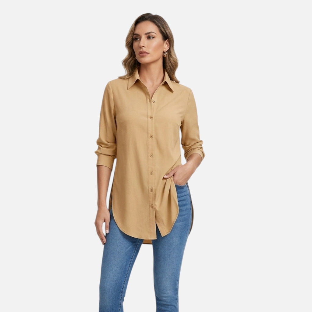 Montavero | Blouse Femme Boutonnée – Élégance Professionnelle Raffinée