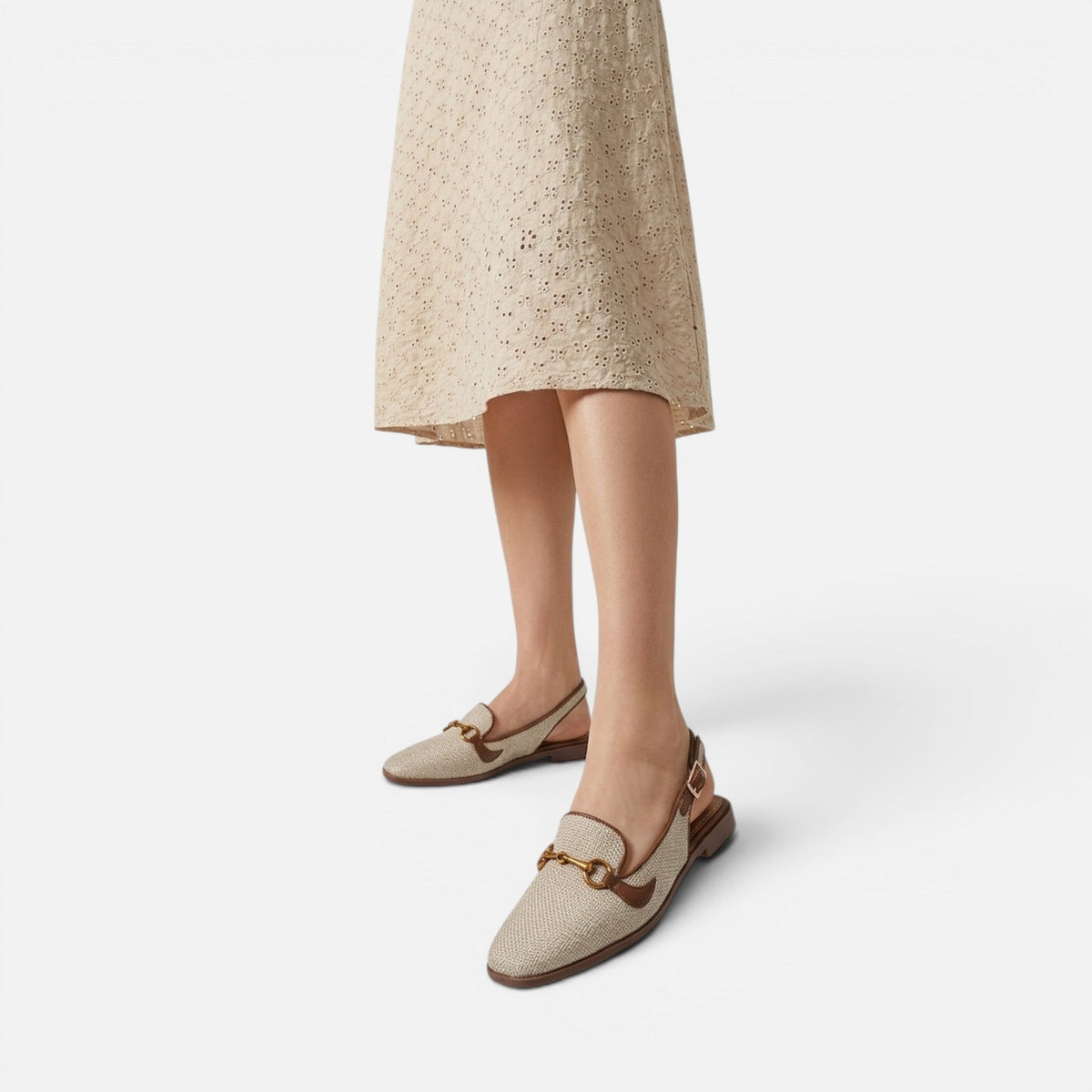 Montavero | Sandales Femme Plates – Détail Métallique Raffiné