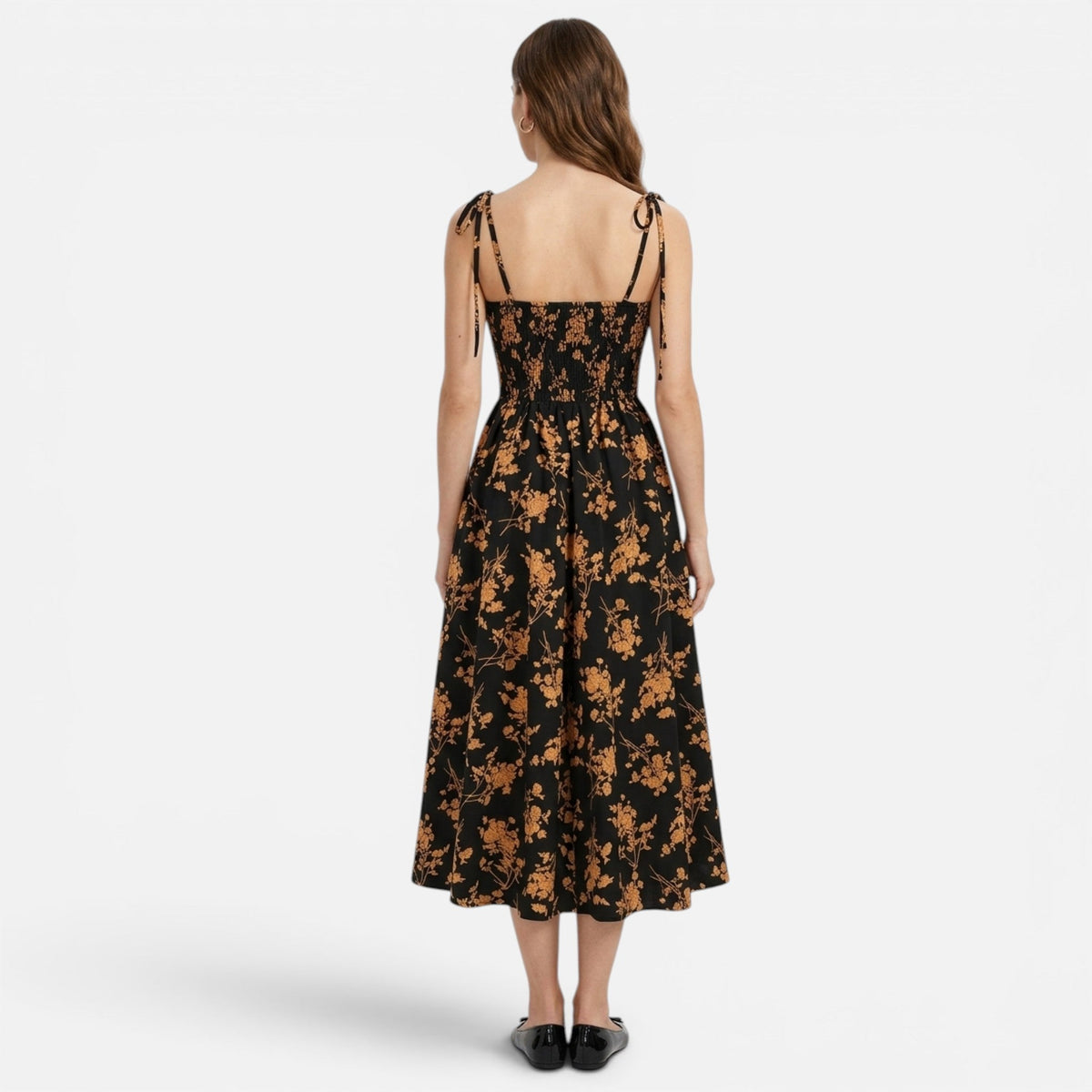 Montavero | Robe Femme Bustier Cœur – Imprimé Floral Élégant