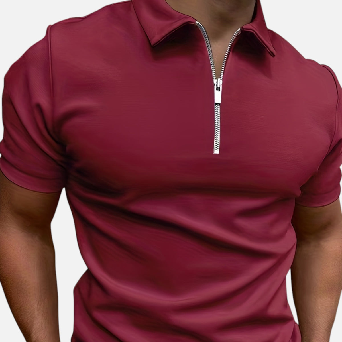 Montavero | Chemise Homme Manches Courtes – Style Col Zippé Raffiné