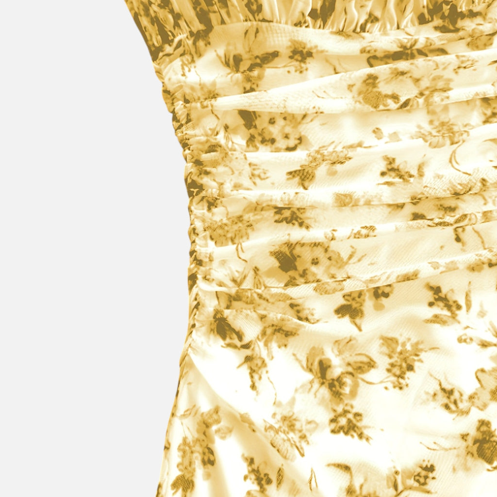 Montavero | Robe Femme Col Halter – Élégance Florale Toutes Saisons