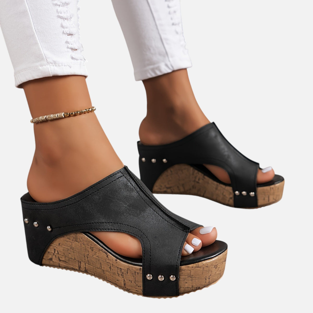 Montavero | Sandales Compensées Femme – Style Rétro Élégant