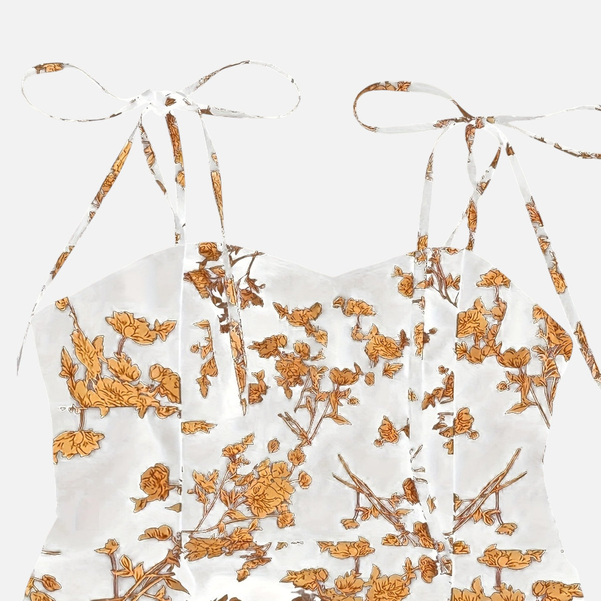 Montavero | Robe Femme Bustier Cœur – Imprimé Floral Élégant