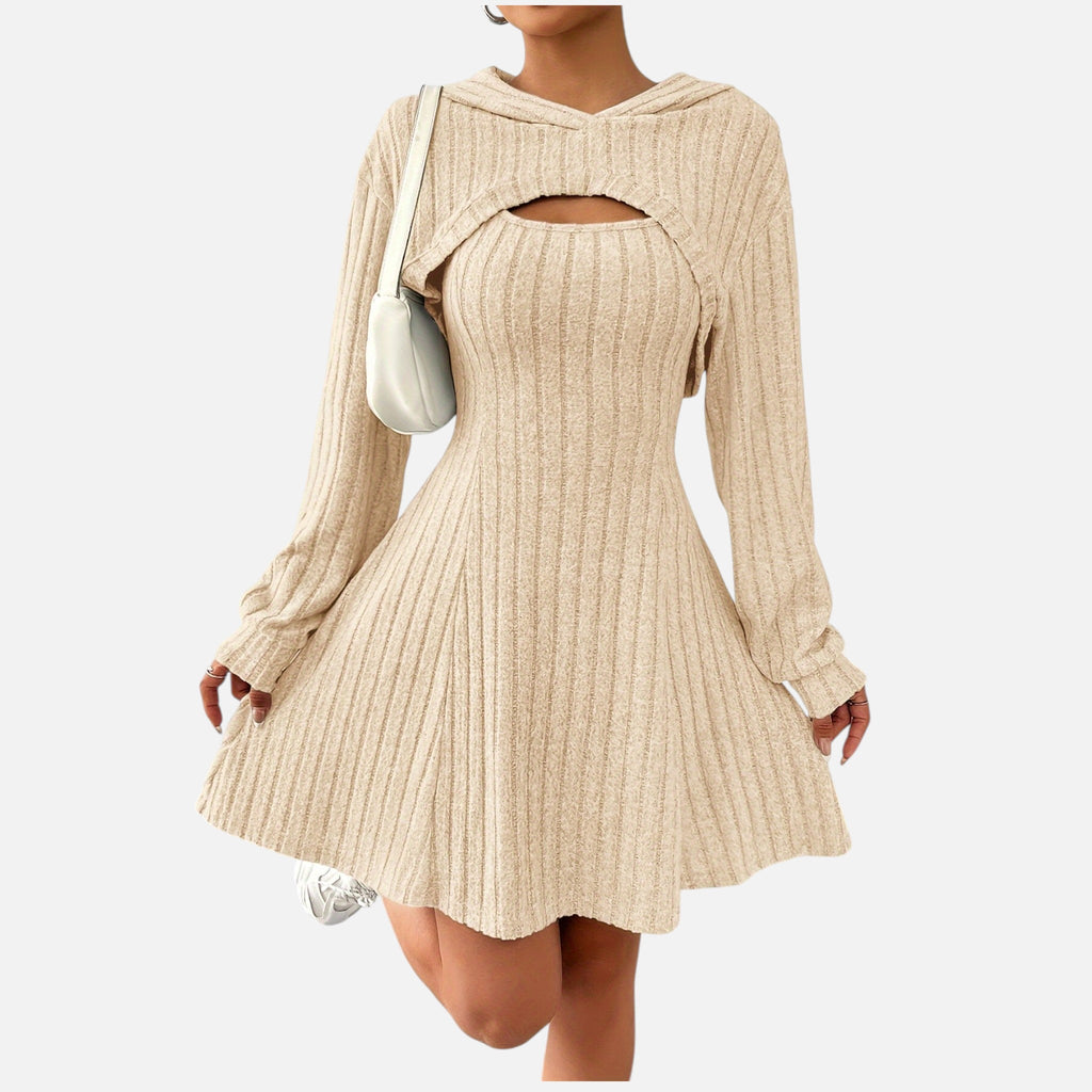Montavero | Ensemble Robe Femme – Style Maille Côtelée Élégante