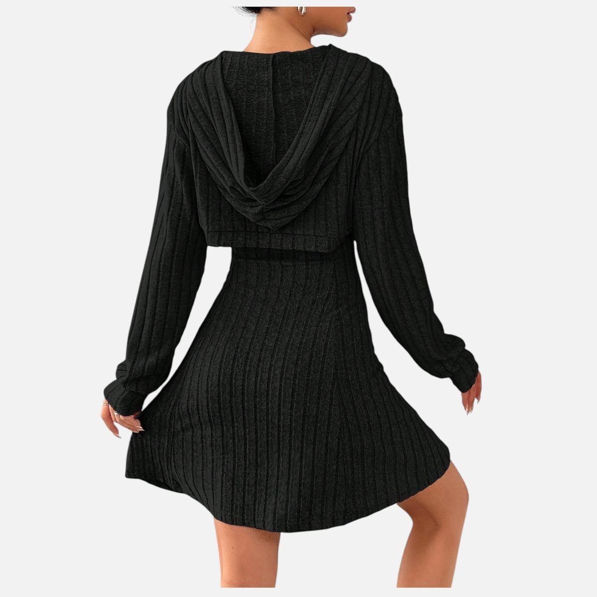 Montavero | Ensemble Robe Femme – Style Maille Côtelée Élégante