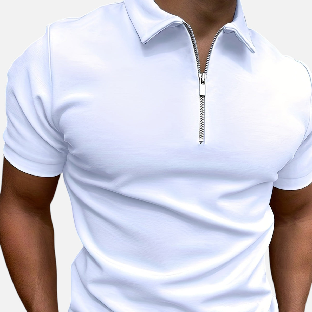 Montavero | Chemise Homme Manches Courtes – Style Col Zippé Raffiné