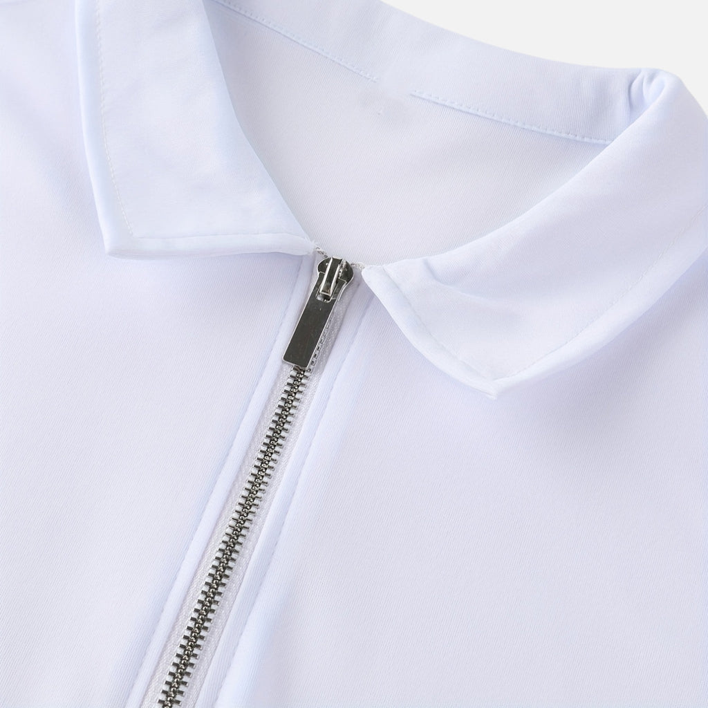 Montavero | Chemise Homme Manches Courtes – Style Col Zippé Raffiné