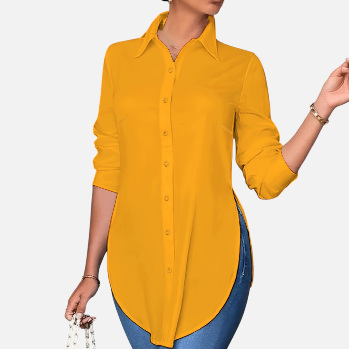 Montavero | Blouse Femme Boutonnée – Élégance Professionnelle Raffinée