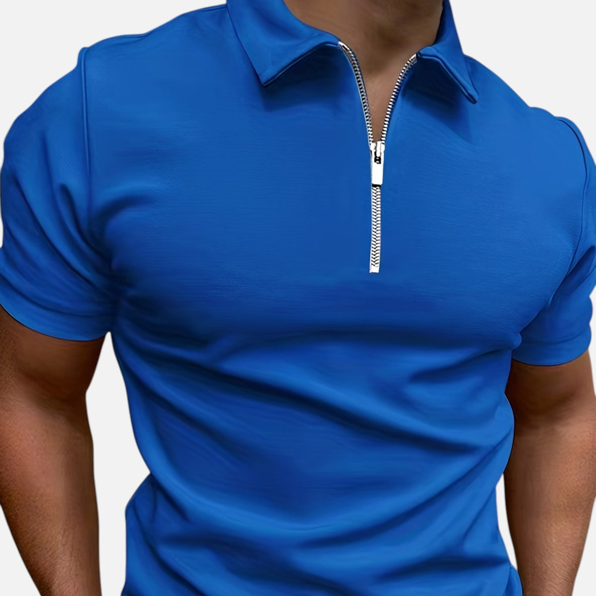 Montavero | Chemise Homme Manches Courtes – Style Col Zippé Raffiné