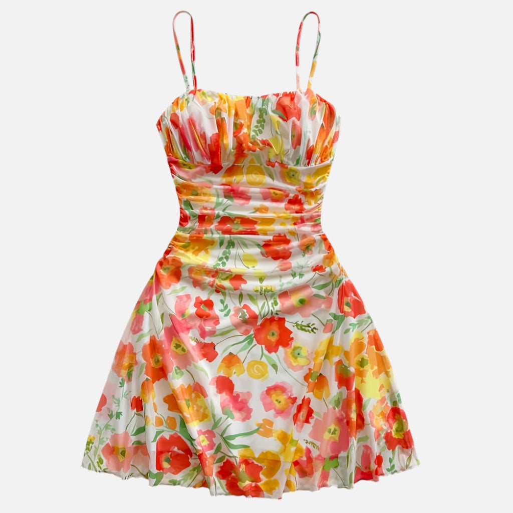Montavero | Robe Femme Col Halter – Élégance Florale Toutes Saisons