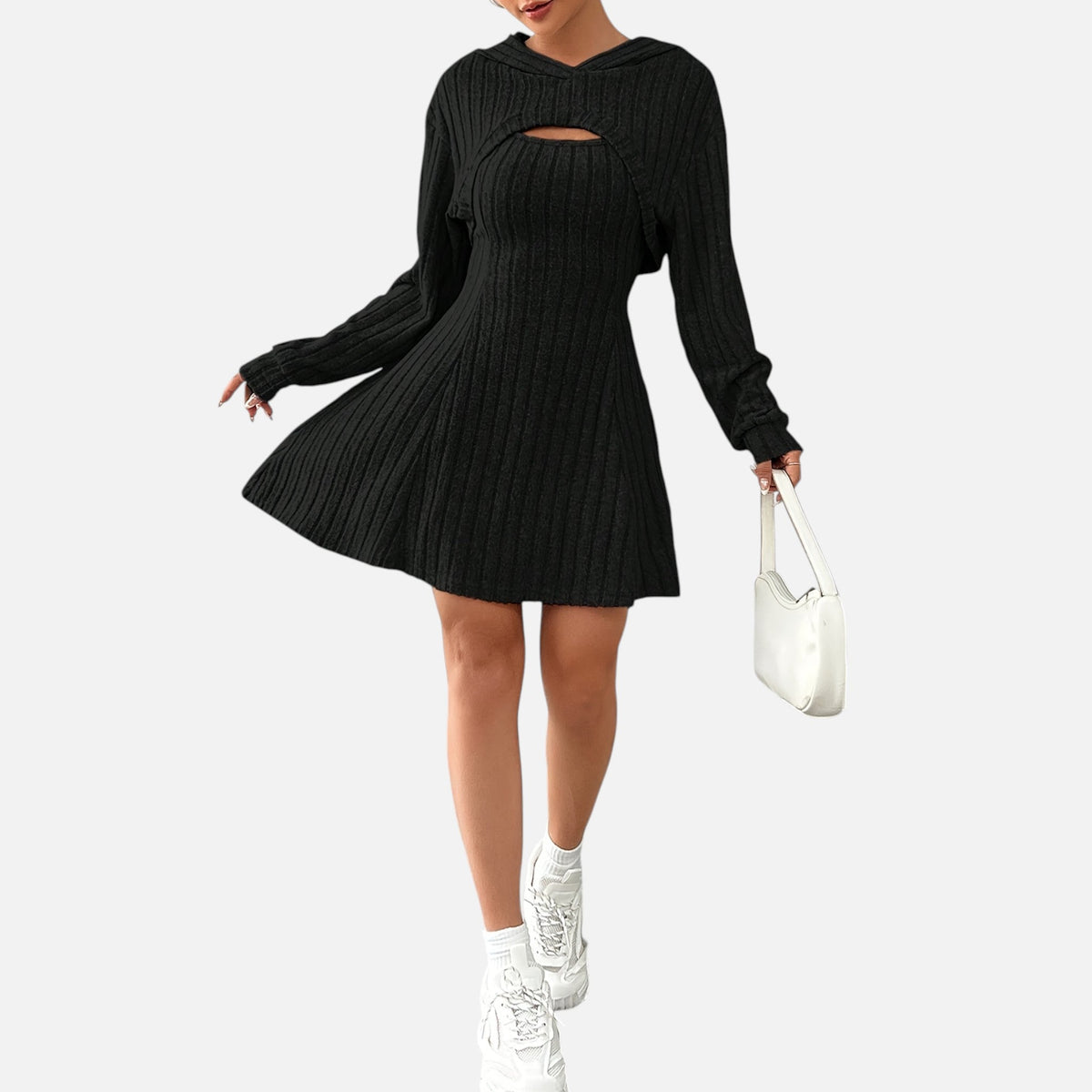 Montavero | Ensemble Robe Femme – Style Maille Côtelée Élégante