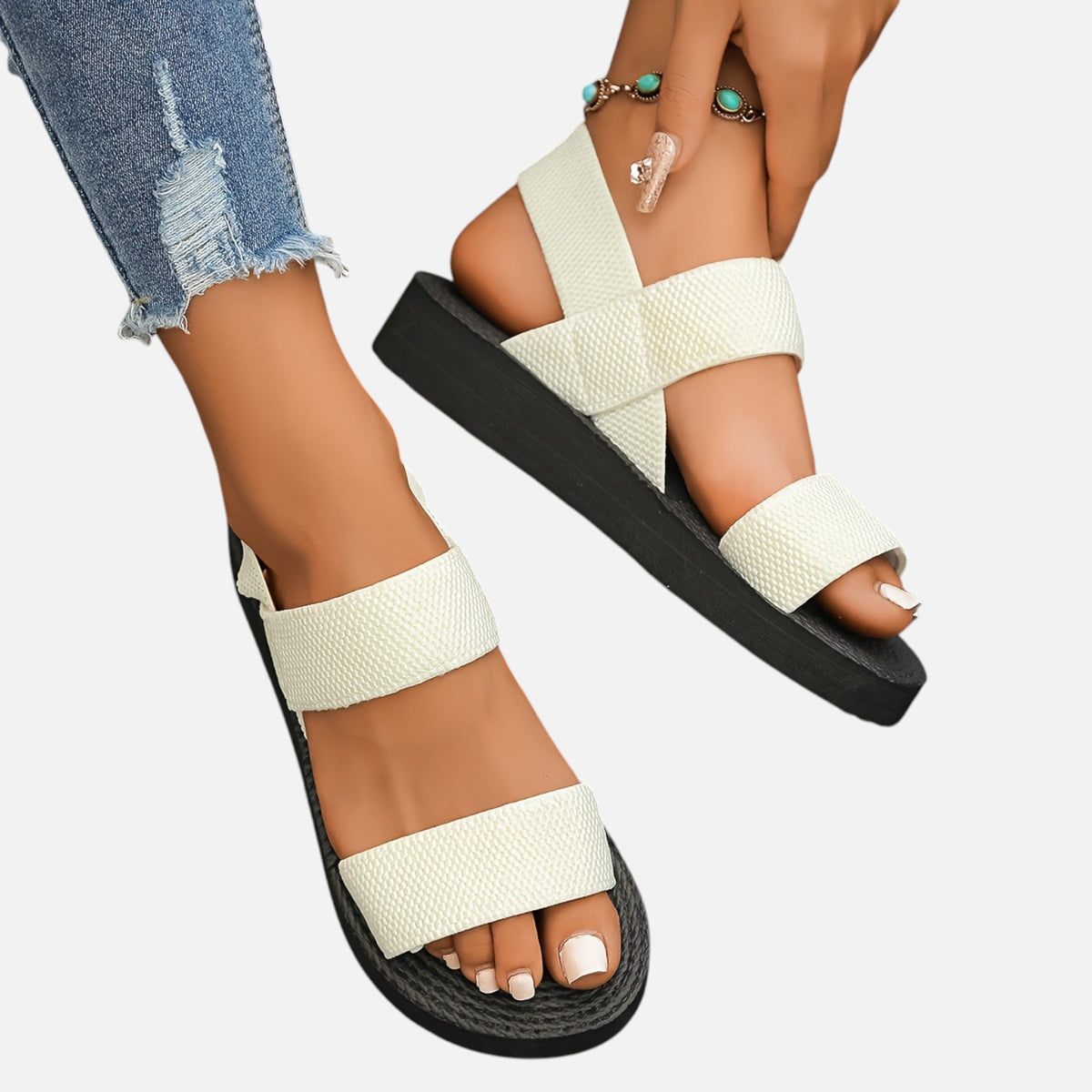 Montavero | Sandales Compensées Femme – Élégance Classique