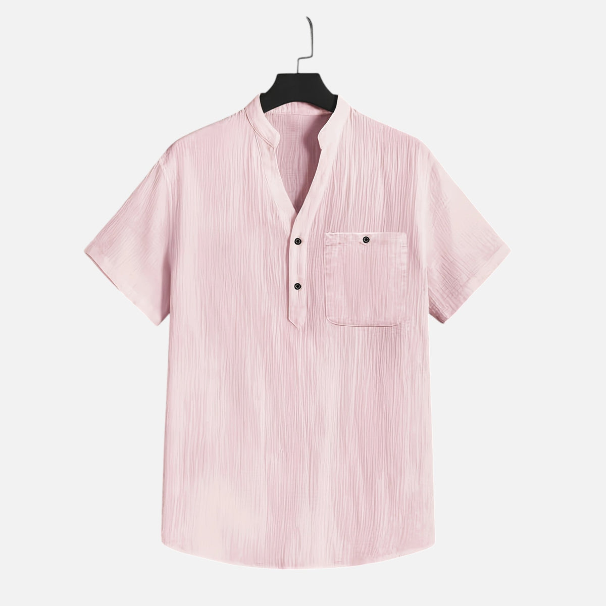 Montavero | Chemise Homme Été – Style Minimaliste Col Ouvert